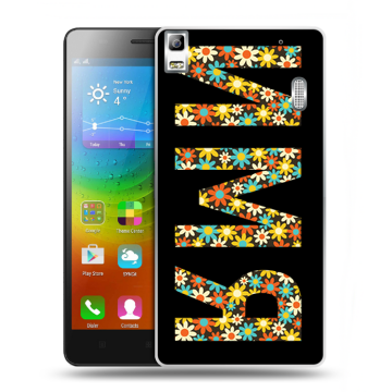 Силиконовый чехол на Lenovo A7000 с принтом ИМЯ