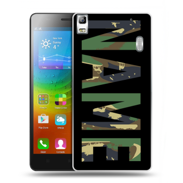 Силиконовый чехол на Lenovo A7000 с принтом NAME
