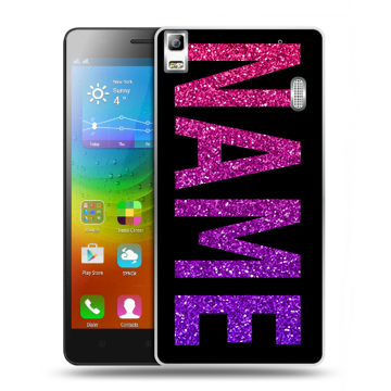 Силиконовый чехол на Lenovo A7000 с принтом NAME