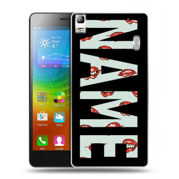 Силиконовый чехол на Lenovo A7000 с принтом NAME