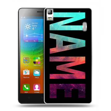 Силиконовый чехол на Lenovo A7000 с принтом NAME