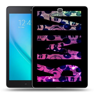 Силиконовый чехол на Samsung Galaxy Tab A 9.7 с принтом ИМЯ