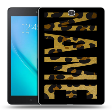 Силиконовый чехол на Samsung Galaxy Tab A 9.7 с принтом NAME
