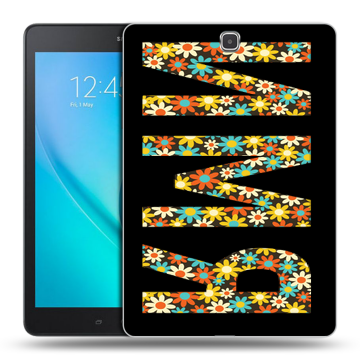 Силиконовый чехол на Samsung Galaxy Tab A 9.7 с принтом ИМЯ