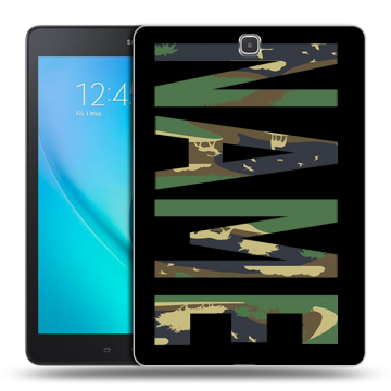 Силиконовый чехол на Samsung Galaxy Tab A 9.7 с принтом NAME