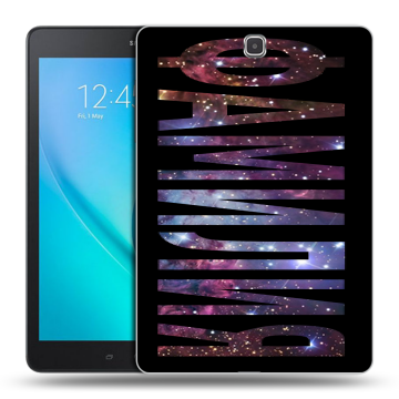 Силиконовый чехол на Samsung Galaxy Tab A 9.7 с принтом ФАМИЛИЯ