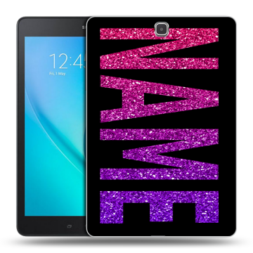 Силиконовый чехол на Samsung Galaxy Tab A 9.7 с принтом NAME