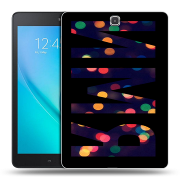 Силиконовый чехол на Samsung Galaxy Tab A 9.7 с принтом ИМЯ
