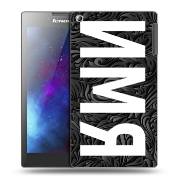 Силиконовый чехол на Lenovo Tab 2 A7-30 с принтом ИМЯ