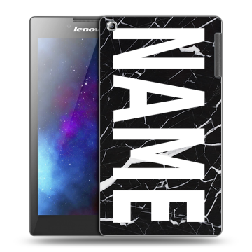 Силиконовый чехол на Lenovo Tab 2 A7-30 с принтом NAME