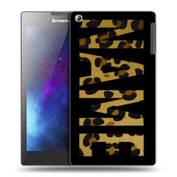Силиконовый чехол на Lenovo Tab 2 A7-30 с принтом NAME