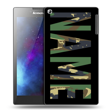 Силиконовый чехол на Lenovo Tab 2 A7-30 с принтом NAME
