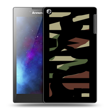 Силиконовый чехол на Lenovo Tab 2 A7-30 с принтом NAME