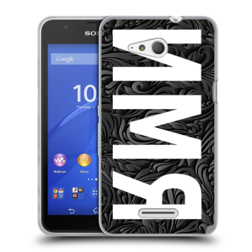 Силиконовый чехол на Sony Xperia E4g с принтом ИМЯ