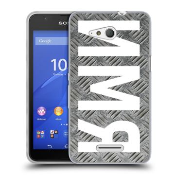 Силиконовый чехол на Sony Xperia E4g с принтом ИМЯ