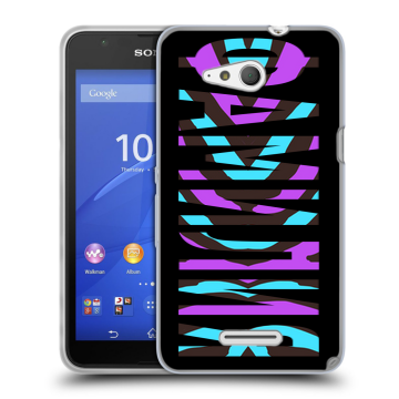 Силиконовый чехол на Sony Xperia E4g с принтом ФАМИЛИЯ