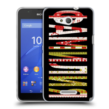 Силиконовый чехол на Sony Xperia E4g с принтом ФАМИЛИЯ