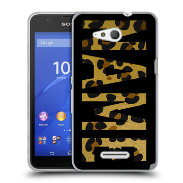Силиконовый чехол на Sony Xperia E4g с принтом NAME
