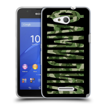 Силиконовый чехол на Sony Xperia E4g с принтом ФАМИЛИЯ