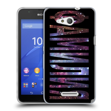 Силиконовый чехол на Sony Xperia E4g с принтом ФАМИЛИЯ