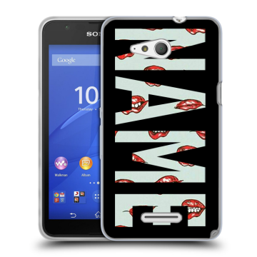 Силиконовый чехол на Sony Xperia E4g с принтом NAME