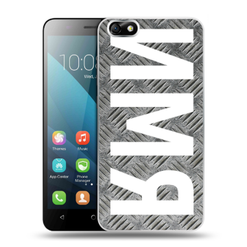 Силиконовый чехол на Huawei Honor 4X с принтом ИМЯ