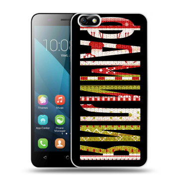 Силиконовый чехол на Huawei Honor 4X с принтом ФАМИЛИЯ