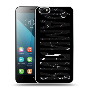 Силиконовый чехол на Huawei Honor 4X с принтом ФАМИЛИЯ