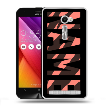 Пластиковый чехол на Asus Zenfone 2 5 с принтом NAME
