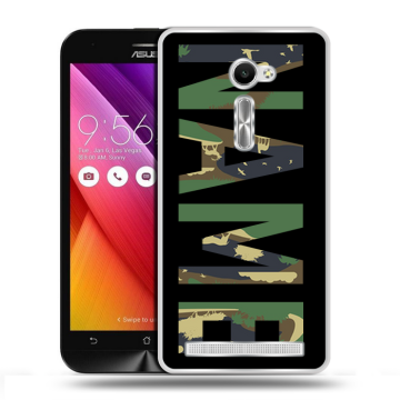 Пластиковый чехол на Asus Zenfone 2 5 с принтом NAME