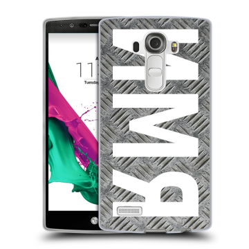 Силиконовый чехол на LG G4 с принтом ИМЯ
