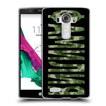 Силиконовый чехол на LG G4 с принтом ФАМИЛИЯ