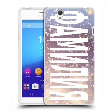 Пластиковый чехол на Sony Xperia C4 с принтом ФАМИЛИЯ