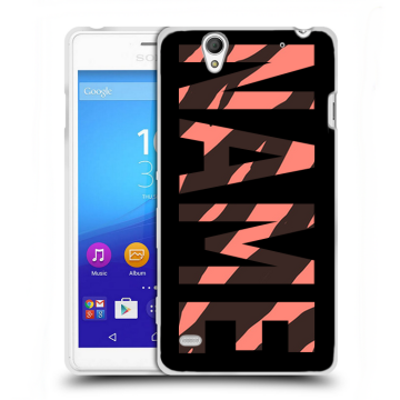 Пластиковый чехол на Sony Xperia C4 с принтом NAME