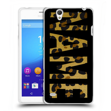 Пластиковый чехол на Sony Xperia C4 с принтом NAME