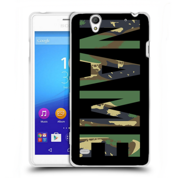 Пластиковый чехол на Sony Xperia C4 с принтом NAME
