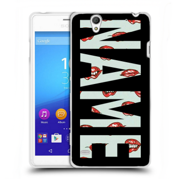 Пластиковый чехол на Sony Xperia C4 с принтом NAME