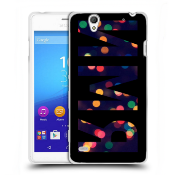 Пластиковый чехол на Sony Xperia C4 с принтом ИМЯ