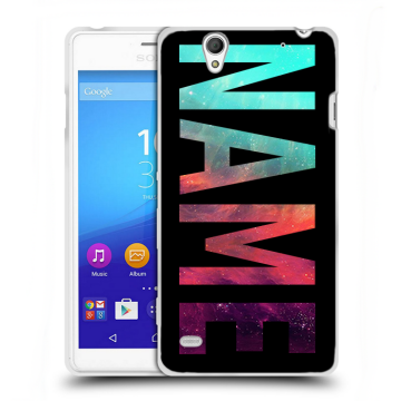 Пластиковый чехол на Sony Xperia C4 с принтом NAME