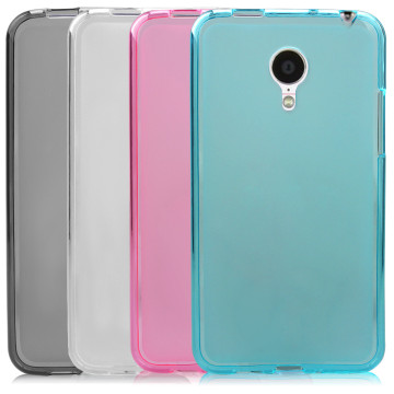 Силиконовый матовый полупрозрачный чехол для Meizu MX4