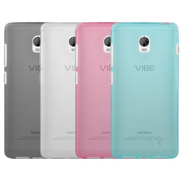 Силиконовый матовый полупрозрачный чехол для Lenovo Vibe P1m