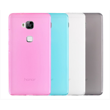 Силиконовый матовый полупрозрачный чехол для Huawei Honor 5X