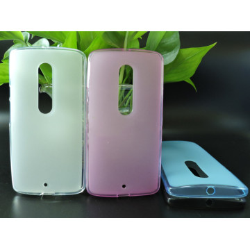 Силиконовый матовый полупрозрачный чехол для Lenovo Moto X Play