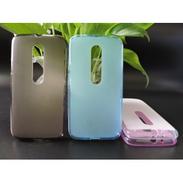 Силиконовый матовый полупрозрачный чехол для Lenovo Moto G
