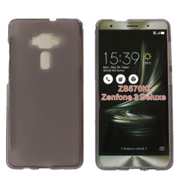 Силиконовый матовый полупрозрачный чехол для Asus ZenFone 3 Deluxe