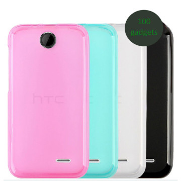 Силиконовый матовый полупрозрачный чехол для HTC Desire 310