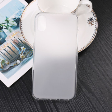 Силиконовый матовый полупрозрачный чехол для Iphone X 10/XS