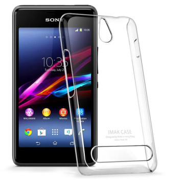 Пластиковый транспарентный чехол для Sony Xperia E1 Пластиковый транспарентный чехол для Sony Xperia E1