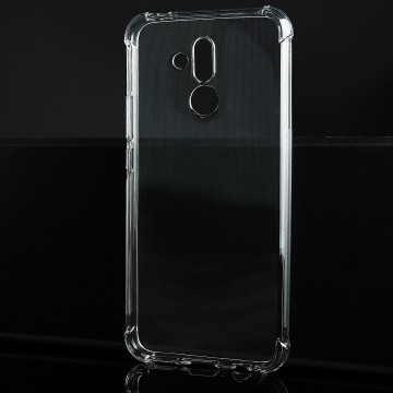 Силиконовый глянцевый транспарентный чехол с усиленными углами для Huawei Mate 20 Lite Силиконовый глянцевый транспарентный чехол с усиленными углами для Huawei Mate 20 Lite