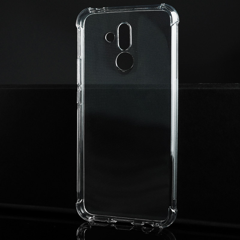 Силиконовый глянцевый транспарентный чехол с усиленными углами для Huawei Mate 20 Lite Силиконовый глянцевый транспарентный чехол с усиленными углами для Huawei Mate 20 Lite